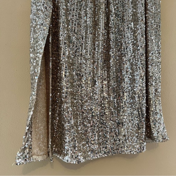 NWT Anthropologie Sachin & Babi Colorblocked Sequined Midi Dress - Picture 8 of 16